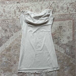 Princess Polly Cream Cowl Neck Slip